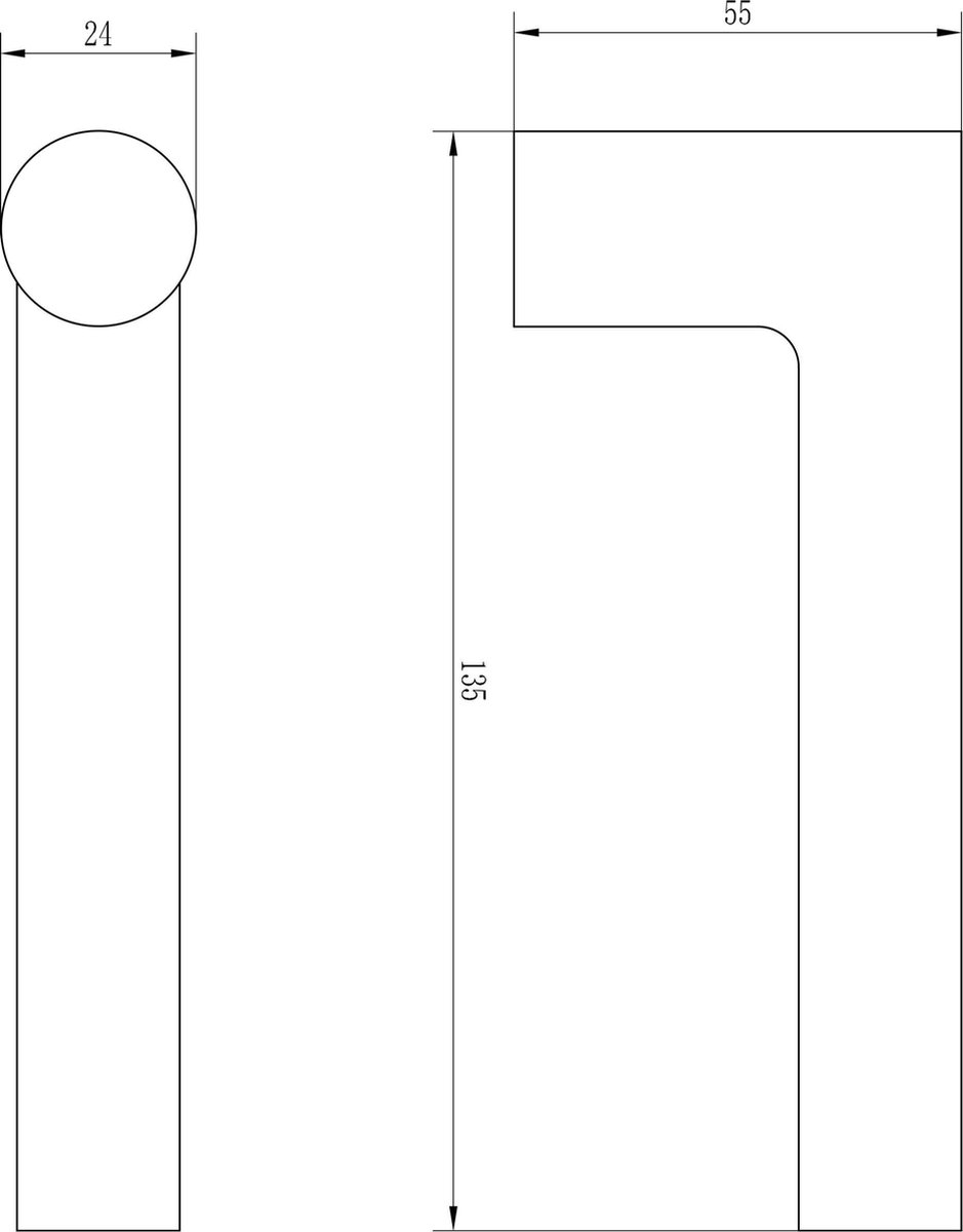 Impresso London Deurklink - Deurbeslag - Rond - Rozet - Zilver