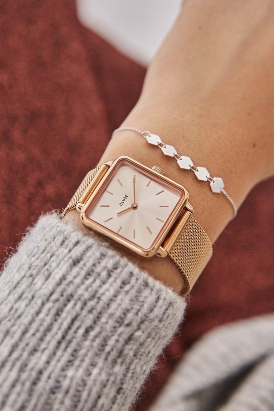 Cluse La Tétragone Mesh Full Rose Gold Colour