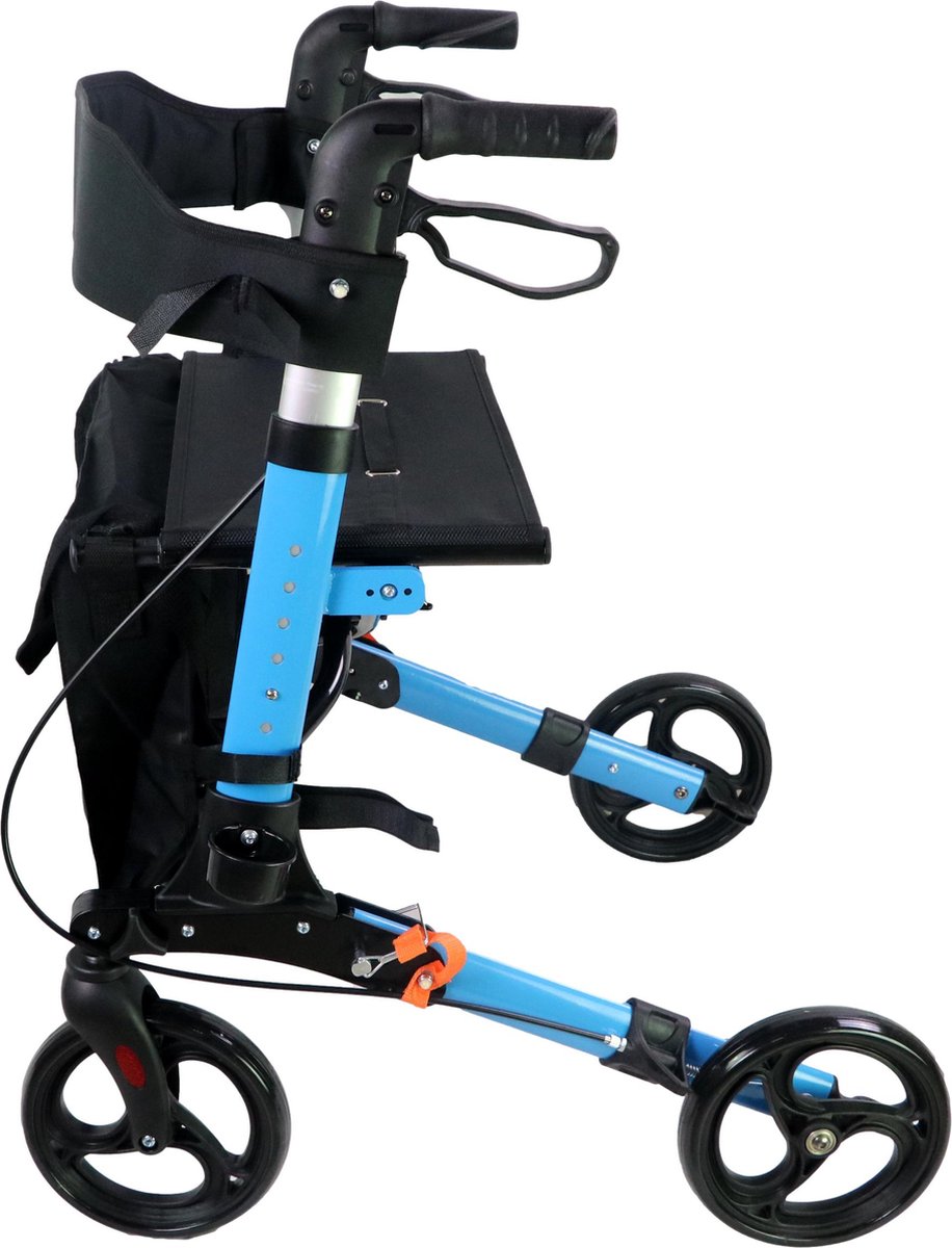Rollator - Lichtgewicht, stabiel en klein opvouwbaar - Blauw