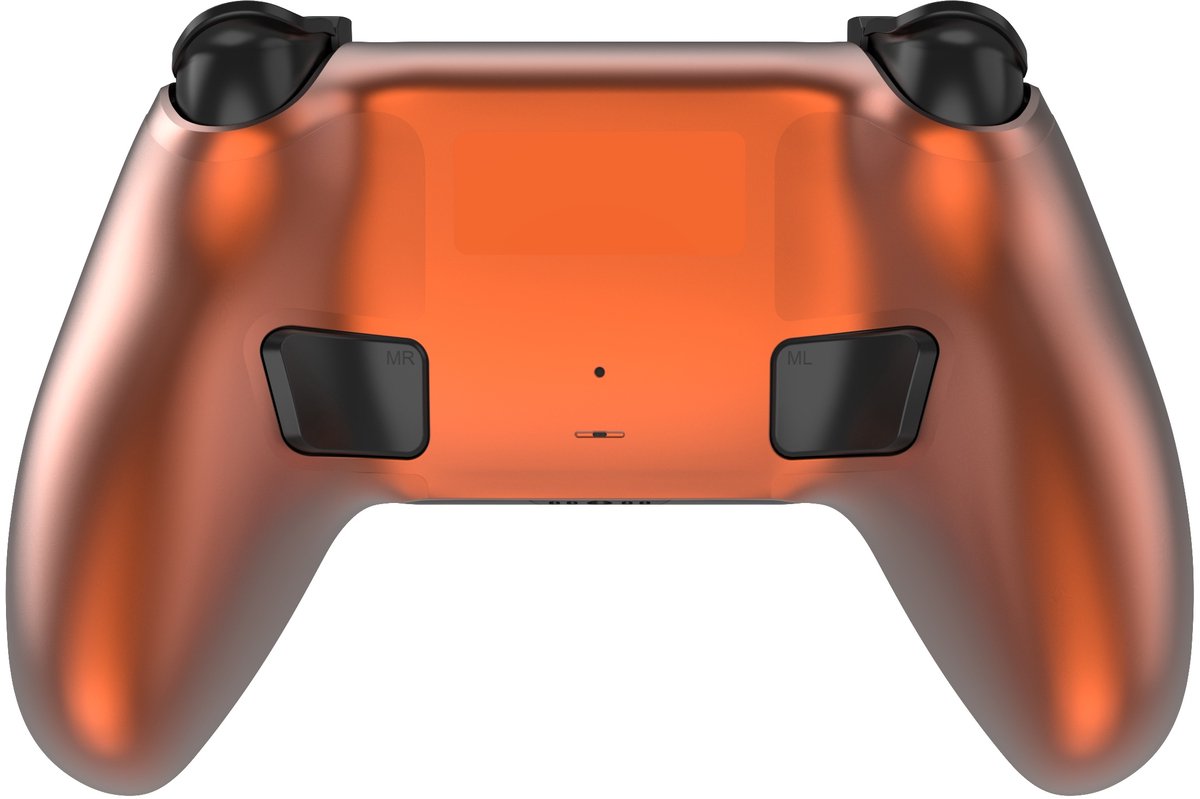 Deltaco Gaming Draadloze Pro Controller + Oplaadstation - Hall-Effect - Oranje/Koper - PS5/PC/Mobile