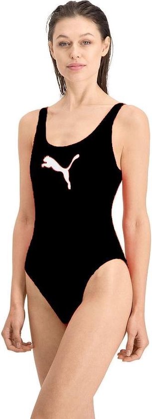 Puma Maat M - Women Swimsuit - Zwart Badpak