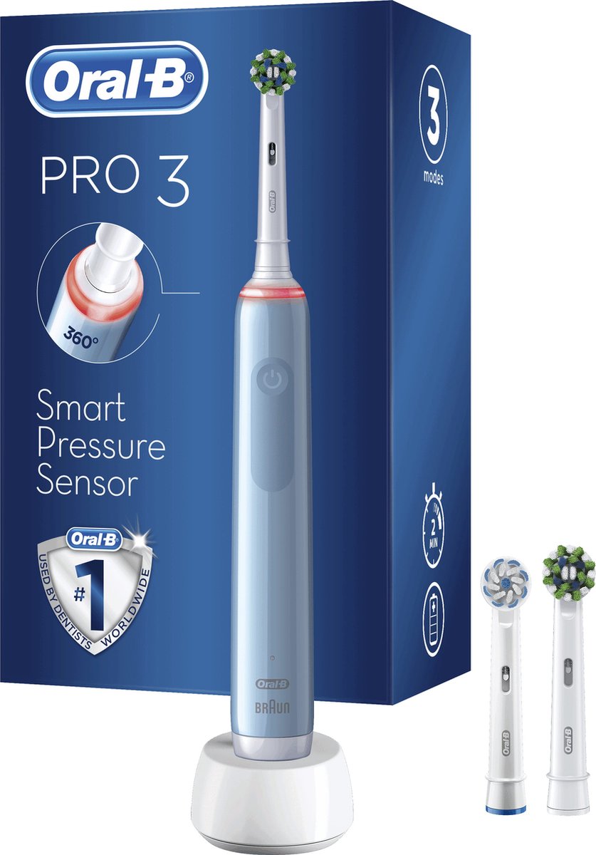 Oral-B Pro 3 3770 - Elektrische Tandenborstel - Blauw