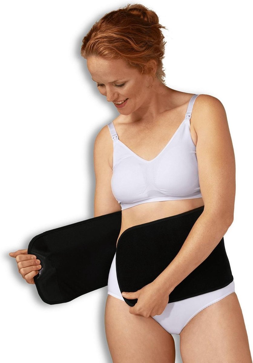 Carriwell - Maat L-XL - Belly Binder – Sluitlaken – Biokatoen – Zwart