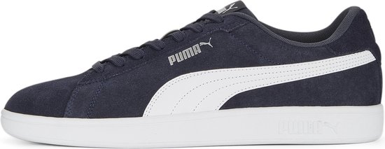 PUMA Smash 3,0 - maat 45 - Unisex Sneakers - Donkerblauw/Wit