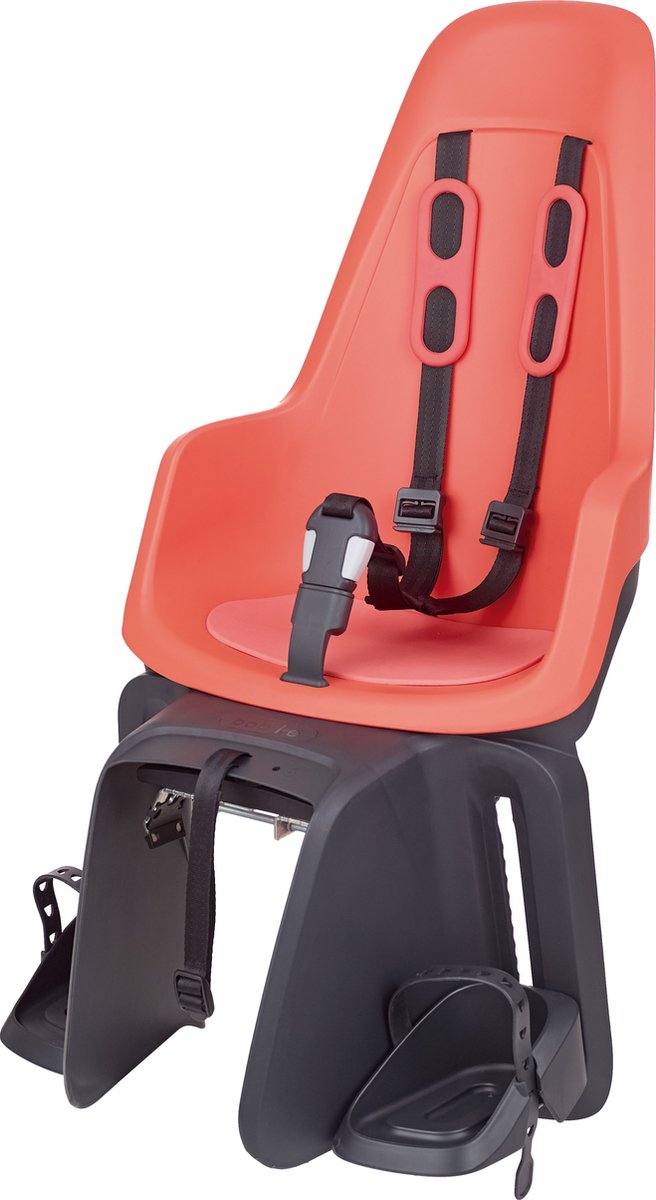 Bobike One Maxi E-BD/bagagedragermontage - Fierce Flamingo - fietsstoeltje - kinderzitje - achterzitje - fietszitje - voor achterdrager van een fiets of e-bike