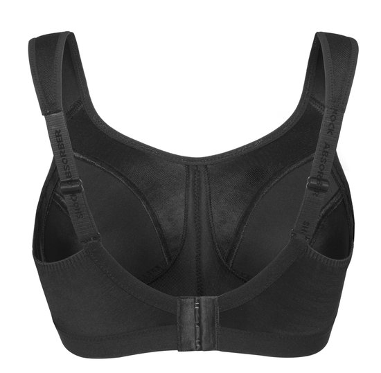 ShockAbsorber Maat 75D  Sport BH Active D+ Classic Support -Sportbeha - Zwart - 75D