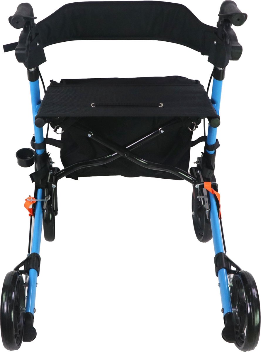Rollator - Lichtgewicht, stabiel en klein opvouwbaar - Blauw