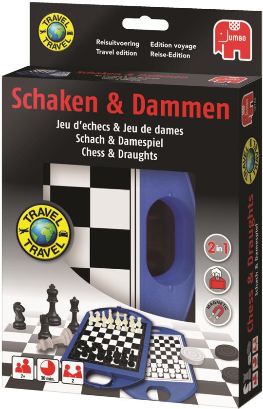 Dammen en Schaken Reiseditie reisspel