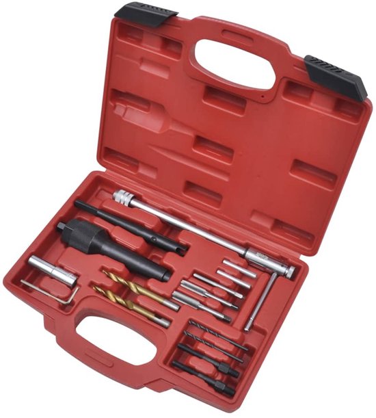DGMoutlet-nl-16-delige-gloeibougiesleutel-set-met-accessoires-Gloeibuis-Sleutel-Bougies-Lepel-Bougie-Tool-Auto-Reparatie-Motor-Onderhoud-2 Apparaat, Schroevendraaier, Hulpmiddel