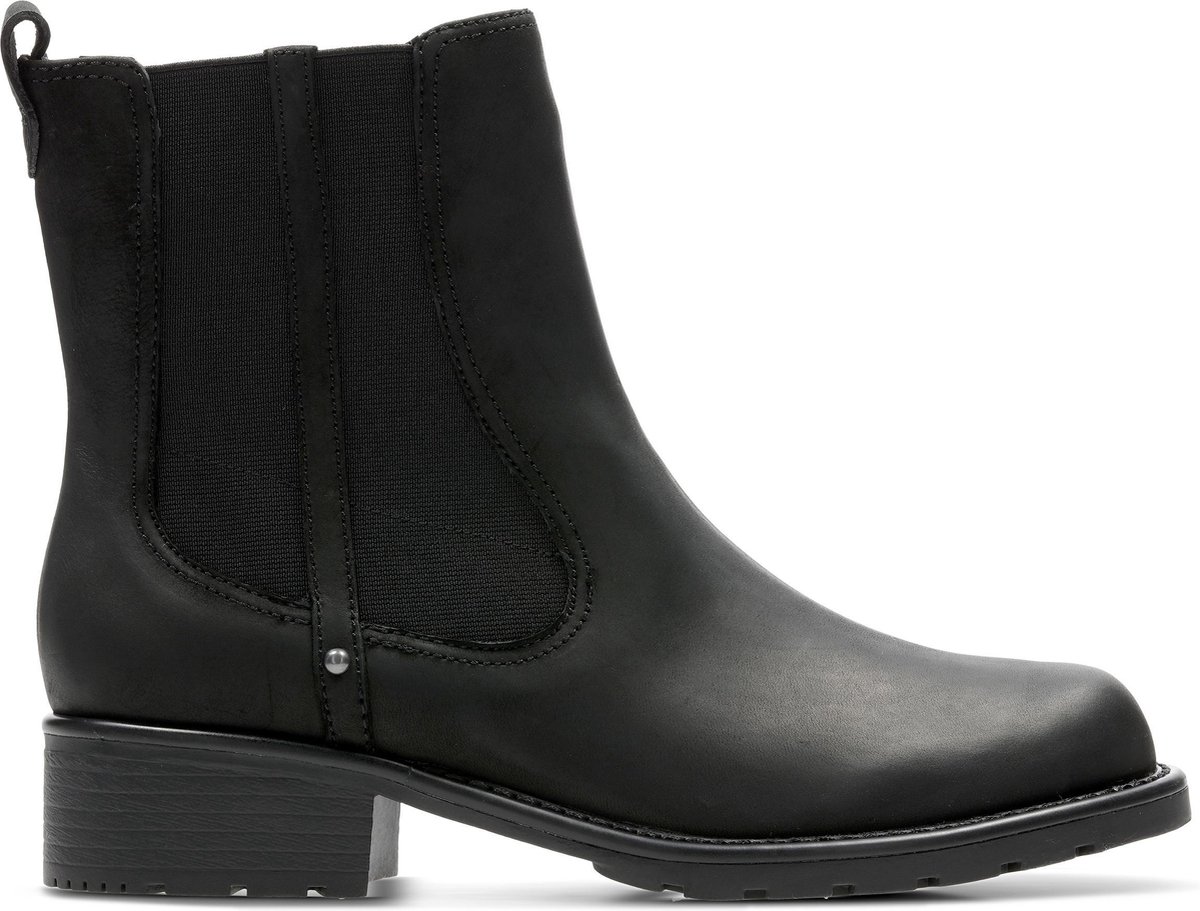 boot, ankle-boots, black, elastic-side, brandless