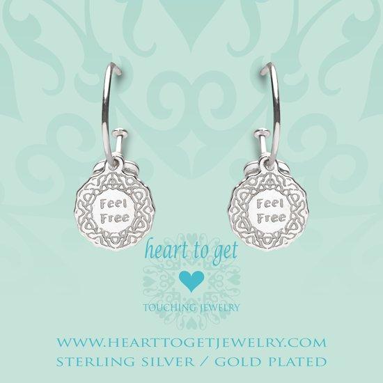 Heart to Get 925 Sterling Zilveren Bohemian Coin Feel Oorbellen