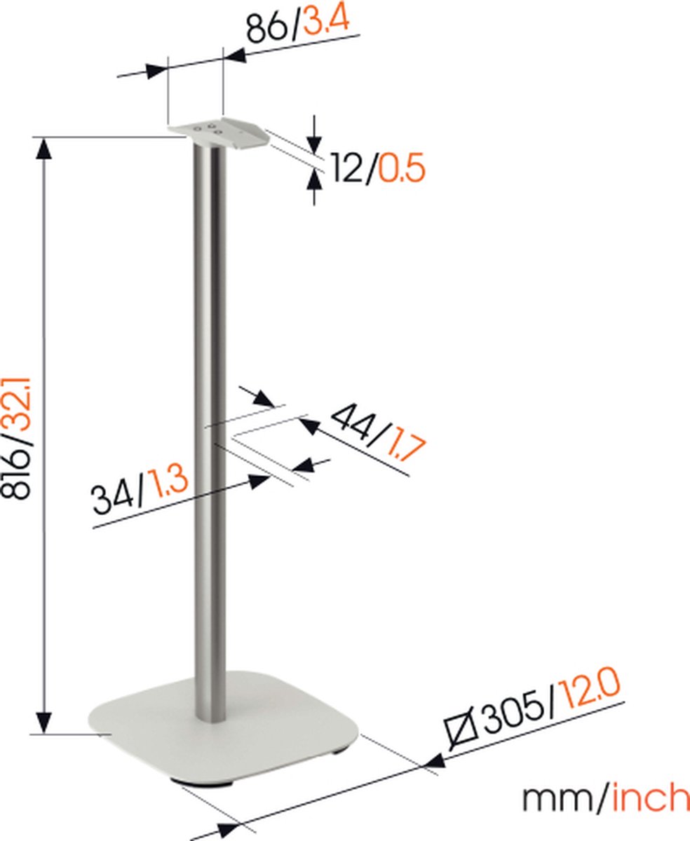 Vogel's SFS 4133 Sonos speaker standaard voor Era 300 (wit)
