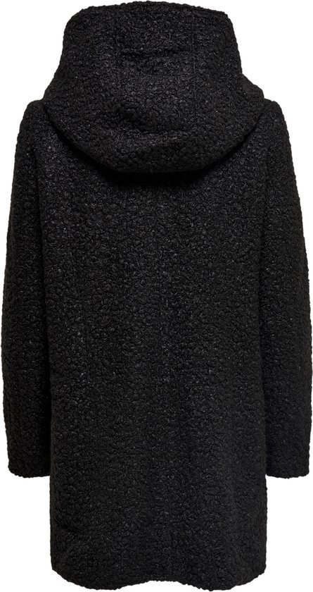 JDY - Maat XS - JDYSONYA LONG BOUCLE HOOD JACKET OTW HAB Dames Jas