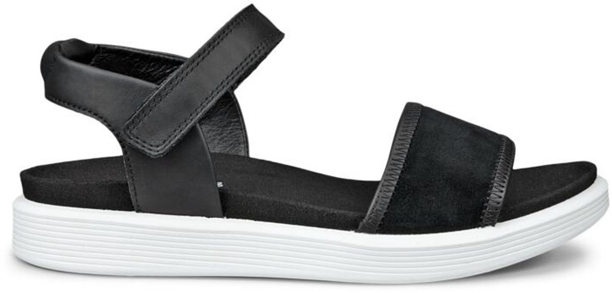 sandalen, zwart, bandjes, platformsandaal, sportsandal