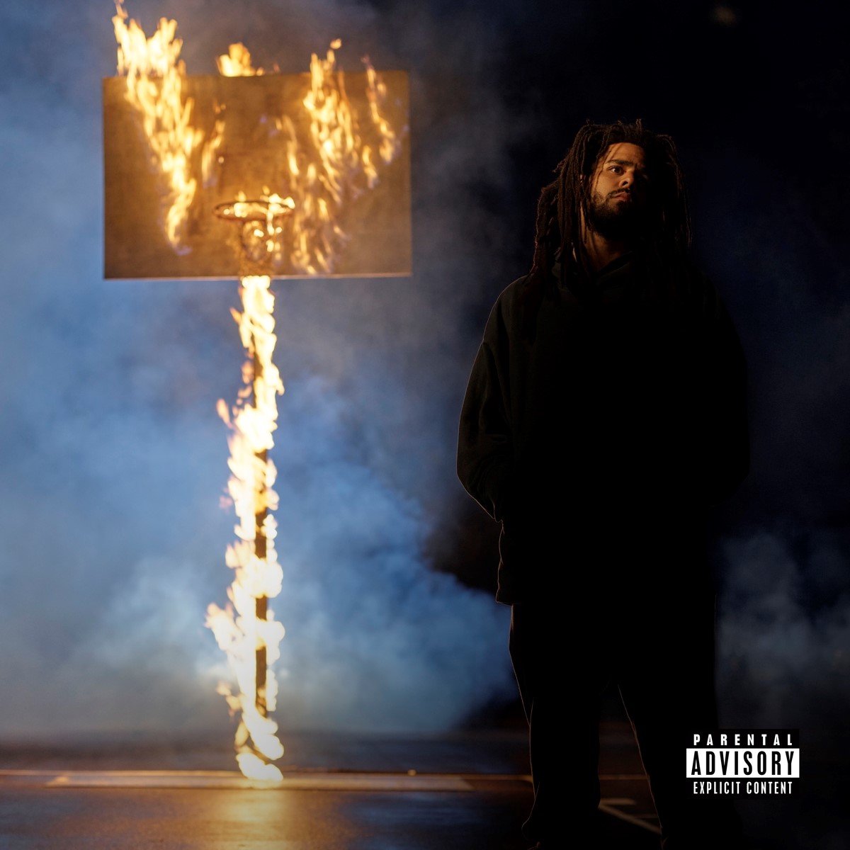 man, hoodie, dreadlocks, fire, smoke