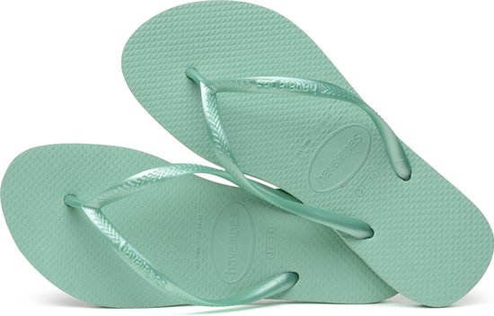 Havaianas - Maat 29/30 - Slim Meisjes Slippers - Green Dew
