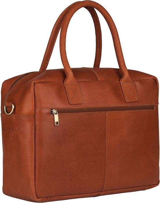 BURKELY Vintage Mitch Aktetas - 15 inch Laptoptas - Cognac