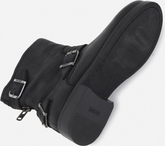 BRONX - Maat 37 - New Tough - Vrouw - Enkellaarzen - Zwart