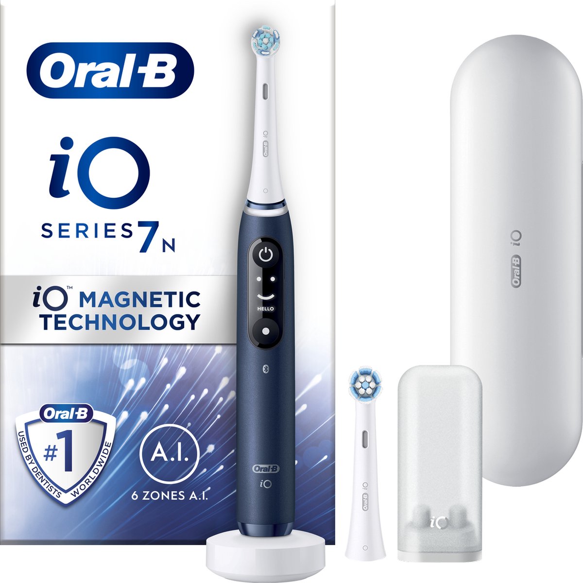 Oral-B iO 7N - Elektrische Tandenborstel - Blauw
