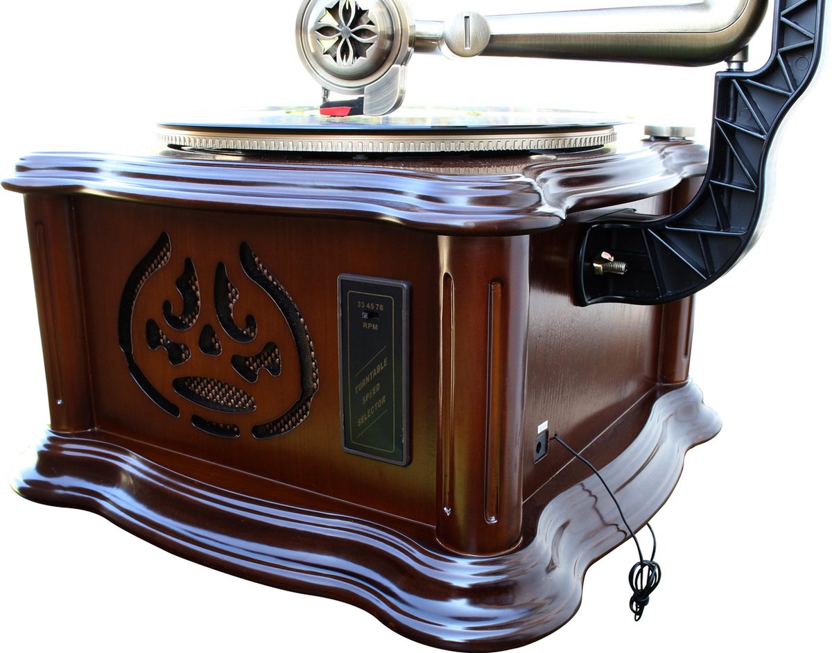 Soundmaster NR917 - Nostalgisch muziekcenter met grammofoon