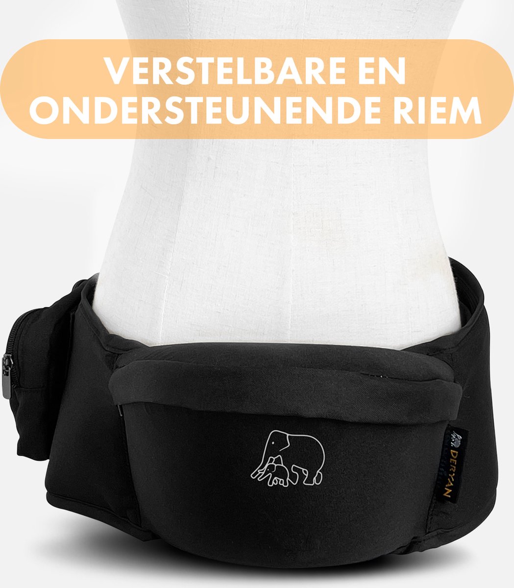 Deryan Pack Basic Luxe Heupdrager - Baby En Peuter Heupzitje