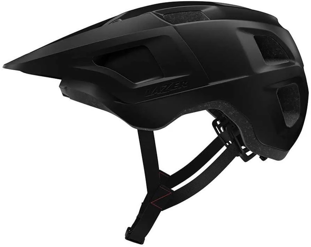 fietshelm, mountainbike, helms, hoed, zwart