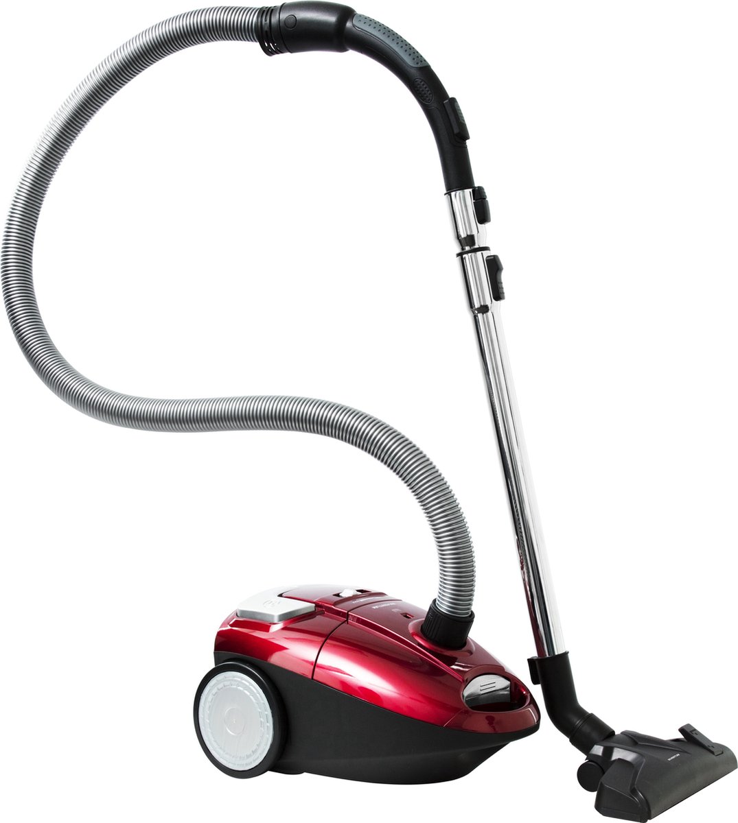 Inventum ST154RZA - Stofzuiger met zak - 1,5 liter - HEPA 13 - Lichtgewicht - Rood