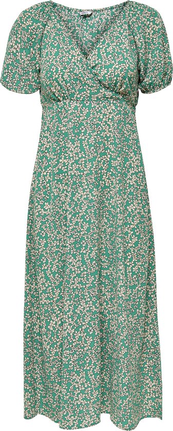 ONLY ONLFUCHSIA LIFE S/S WRAP MIDI DRESS PTM Dames Jurk - Maat L