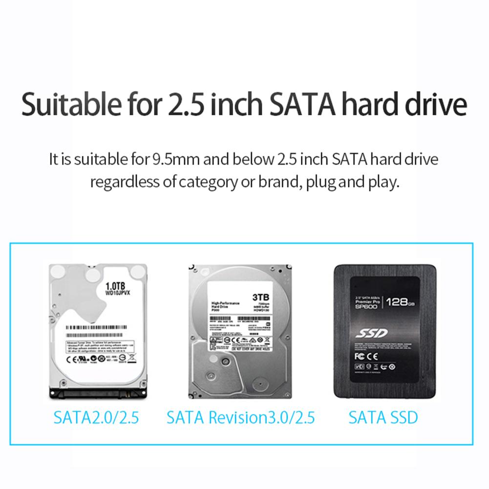 Orico 2139U3 2.5 Inch Hdd Case Sata 3.0 Usb 3.0 5Gbps Hdd Behuizing Transparante Harde Schijf Doos V