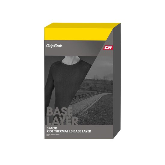 GripGrab Ride Thermal Long Sleeve Base Layer 3PACK Sportshirt Unisex - Maat M