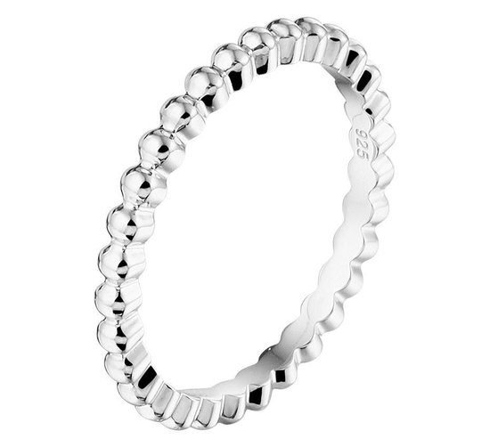 The Jewelry Collection - Aanschuifring - Zilver - Maat 17.75