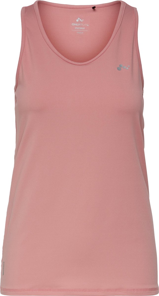 tanktop, mouwloos, peach, roze, sporttop