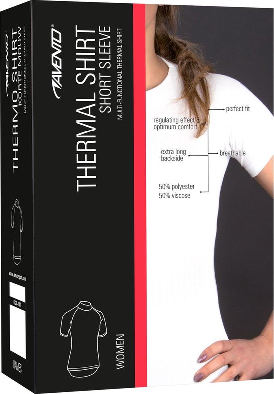 972e-2d06-40c5-a31a-59ebb4f8364d Avento Basic Thermoshirt - Dames - S - Wit