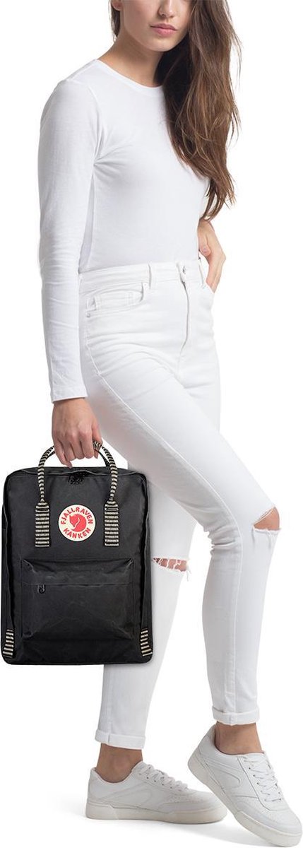 Fjallraven Kanken Rugzak 16 liter - Black / Striped