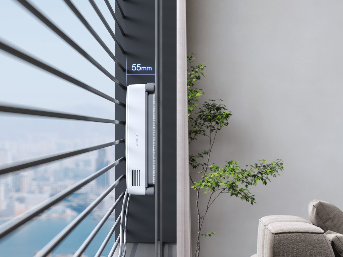 ECOVACS - WINBOT Mini - Automatische ruitenreinigingsrobot - Robot ramen lapper - Slimme reinigingstechniek - ramen, douchedeuren - Ruitenreiniger