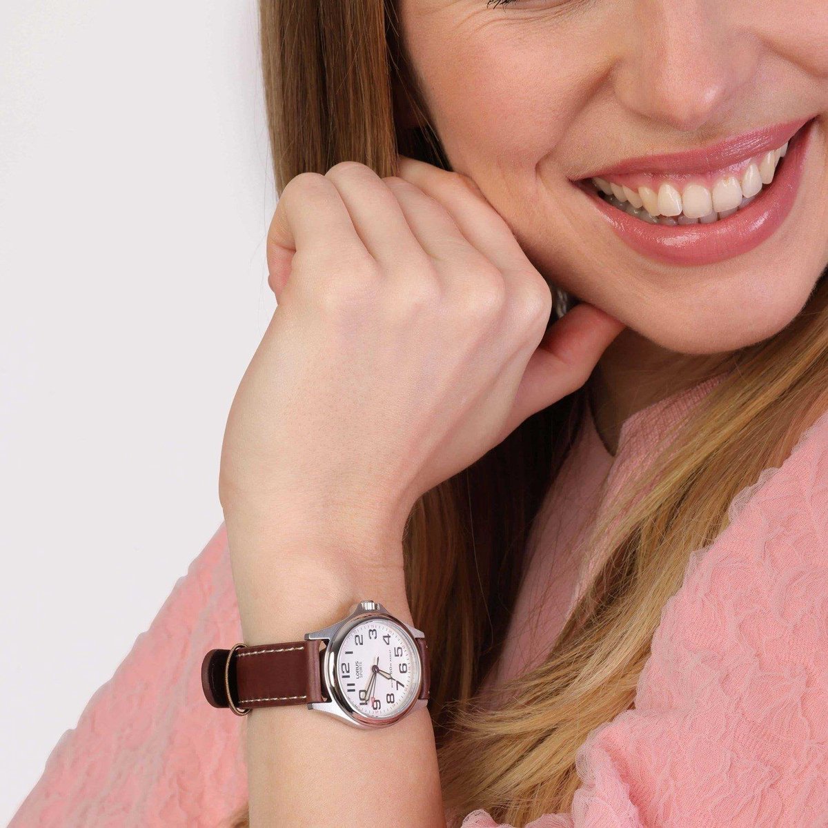 Lorus RRS51LX9 horloge dames - bruin - edelstaal