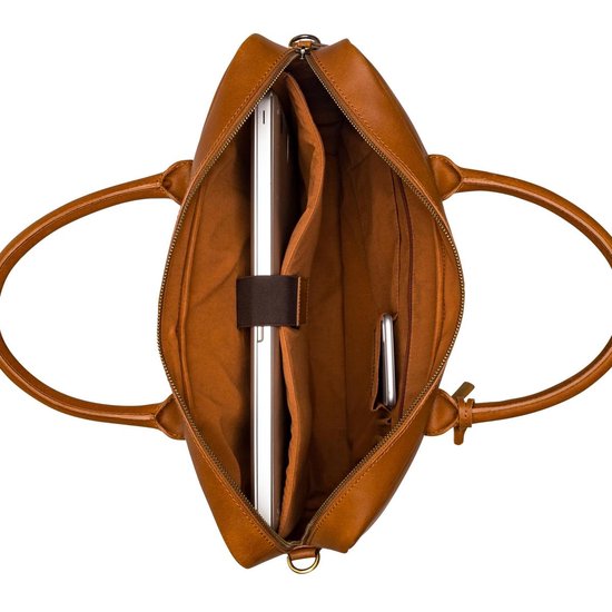 BURKELY Unisex Bart Laptoptas - 15.6'' - Cognac
