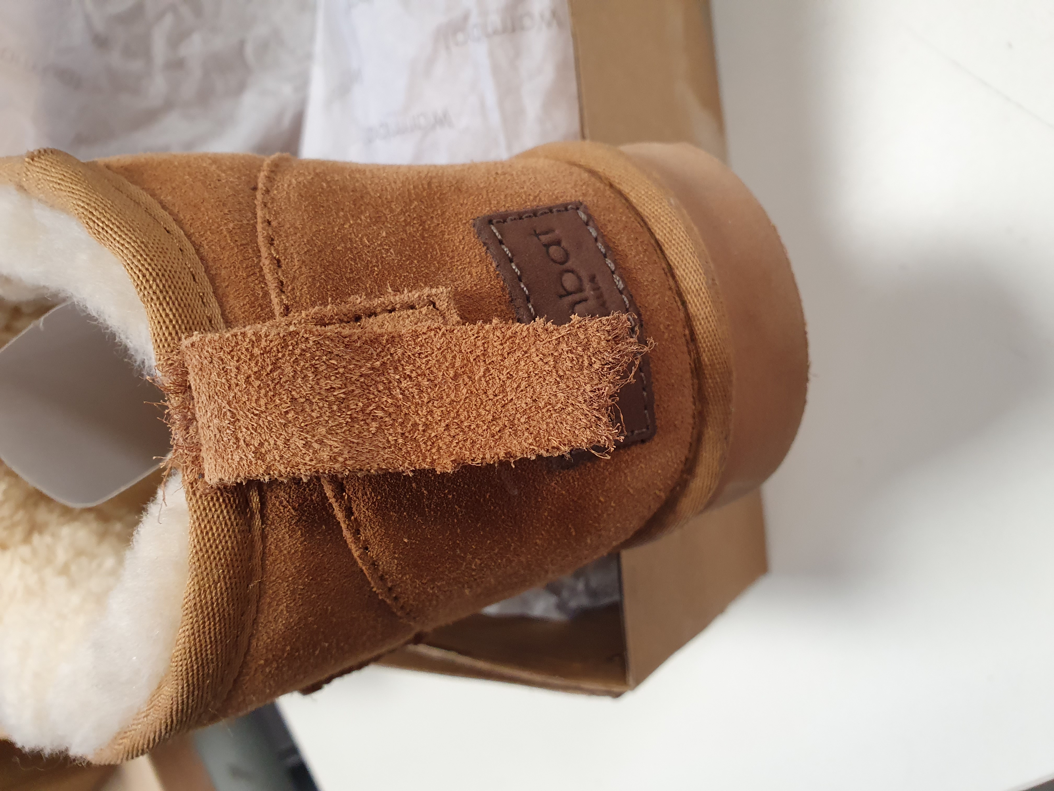 Warmbat - mt 42 - Durack Vrouwen Laarzen - Cognac