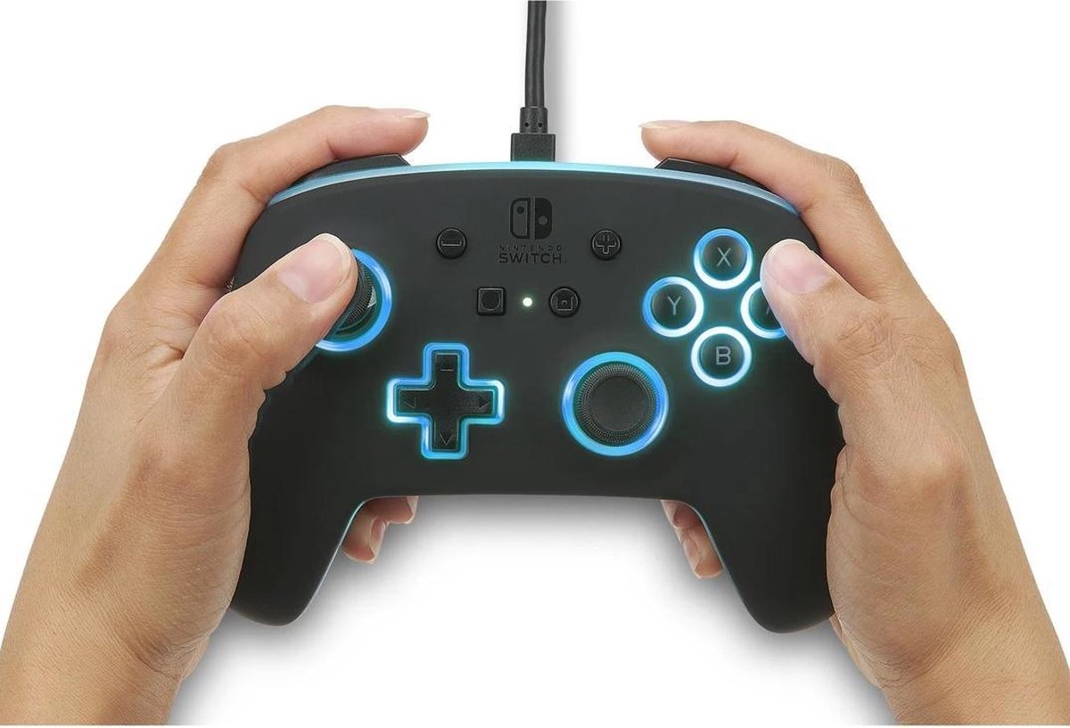 POWER A - Wired Enhanced Controller Spectra for Switch & Switch Lite - Multicolour | Groen