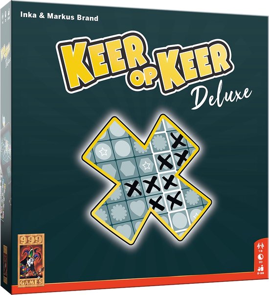999 Games - Keer op Keer - Deluxe - Dobbelspel - Inclusief luxe dobbelbak, uitwisbare tableaus en me