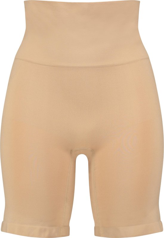 shapewear, hoog taille, huidtint, shorts, compressie