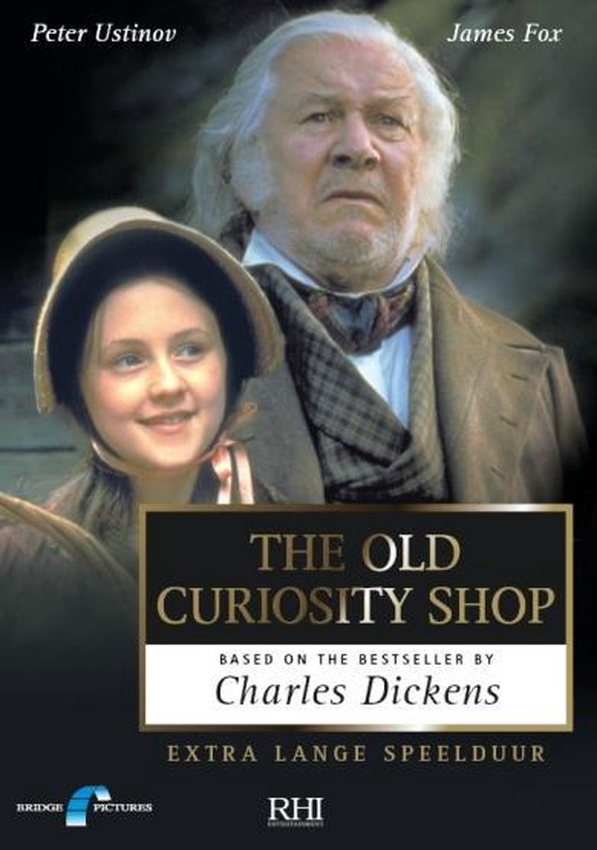 boekomslag, de oude nieuwsgierigheid winkel, Charles Dickens, the old curiosity shop, filmposter