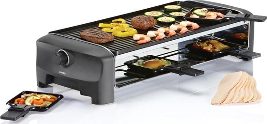 Princess Gourmetstel 162840 - Raclette Grill and Teppanyaki Party - 8 personen