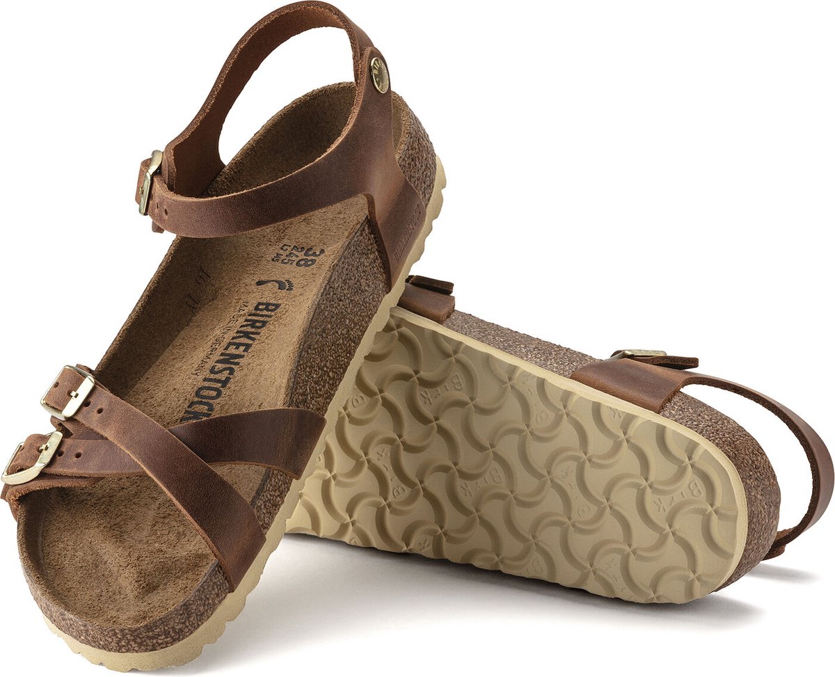 Birkenstock Kumba Dames Sandalen - Dames - Cognac - Maat 39
