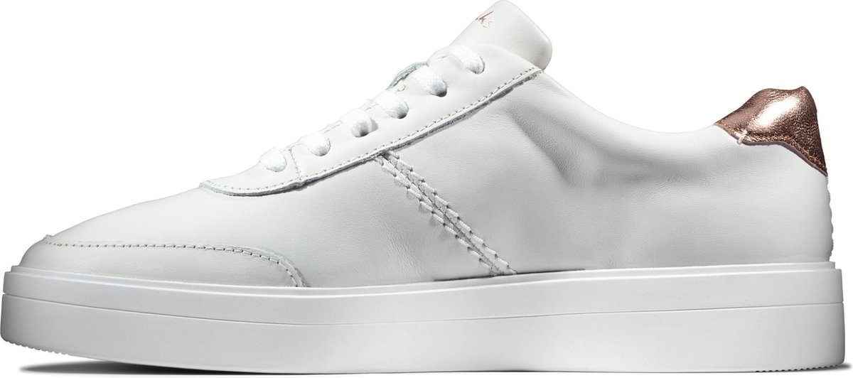Clarks Hero Walk Dames Sneakers - 39 - White Combi
