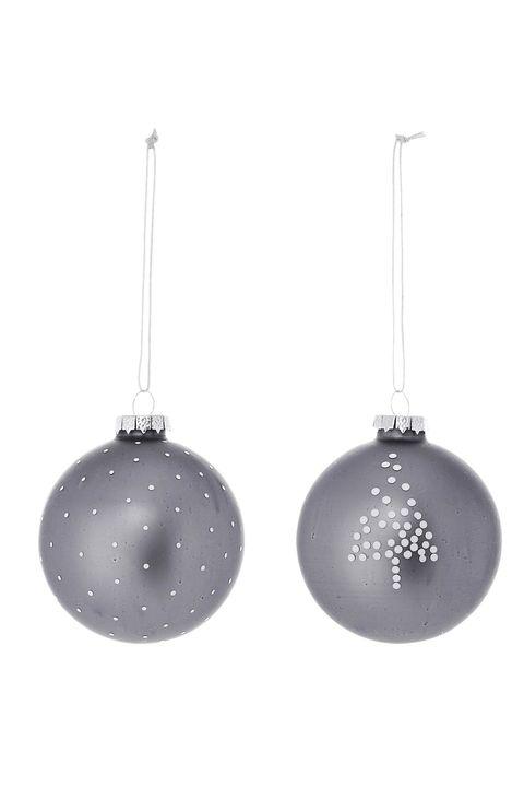 7984-b49f-47ae-8d4e-0c965214d2ed Bloomingville kersthanger (Ø6cm) (glas) (set van 2)