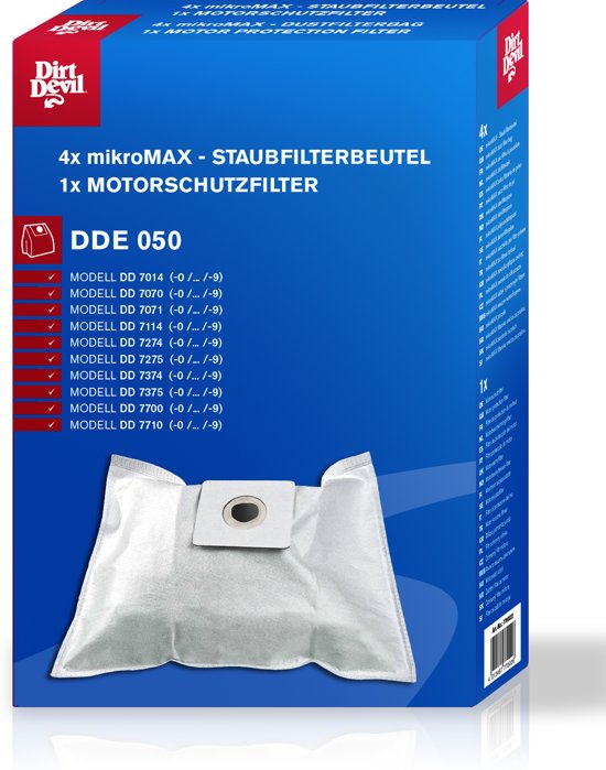 Dirt Devil Curvy en Rebel - Stofzuigerzakken - Stofzuigerfilter