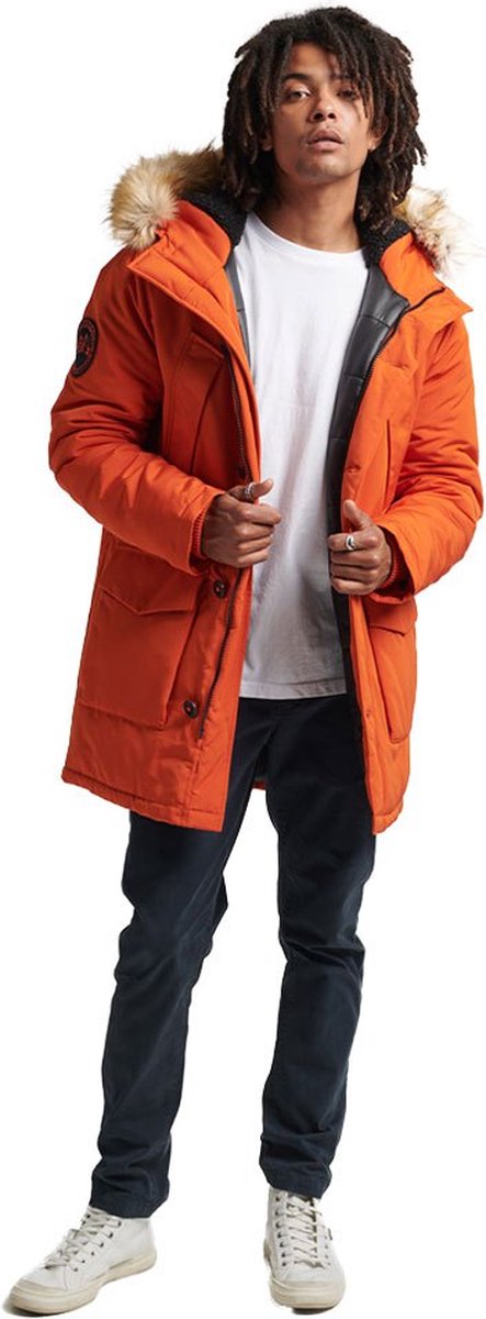 Superdry - Maat XS - Vintage Everest Jasje Oranje Man