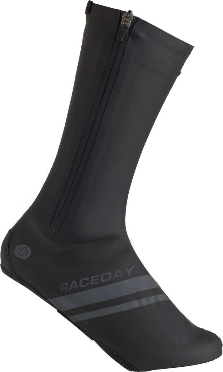 AGU - S - 38/39 - Raceday Zip Overschoenen Essential - Zwart Wind- en waterdicht