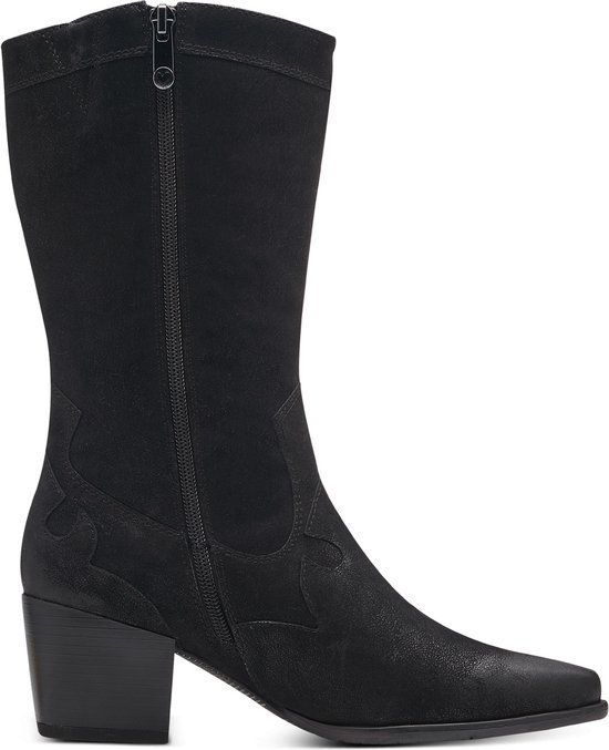 MARCO TOZZI  - Maat 37-  MT Soft Lining, Feel Me - Insole Dames Boot Heel - BLACK